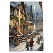 Weihnachtsdorf Mittlere Geschenktüte (Rückseite)