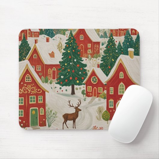 Weihnachtsdorf Mousepad (Mit Mouse)