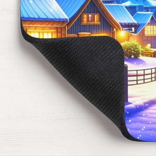 Weihnachtsdorf Mousepad (Ecke)