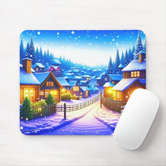 Weihnachtsdorf Mousepad (Mit Mouse)