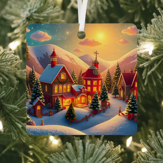 Weihnachtsdorf Ornament Aus Metall (InSitu)