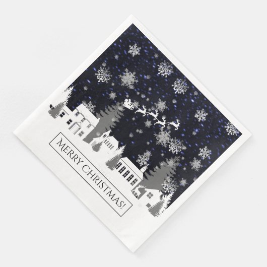 Weihnachtsdorf Paper Napkin Serviette (Ecke)