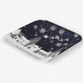 Weihnachtsdorf-Papierplatte Pappteller (Gewinkelt)