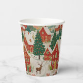 Weihnachtsdorf Pappbecher (Rückseite)