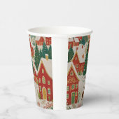 Weihnachtsdorf Pappbecher (Rechts)