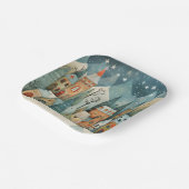 Weihnachtsdorf Pappteller (Gewinkelt)