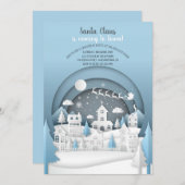 Weihnachtsdorf-Party Einladung (Vorne/Hinten)