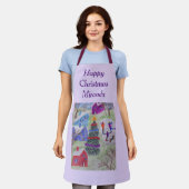 Weihnachtsdorf Personalisiert Schürze (Getragen)
