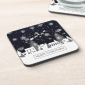 Weihnachtsdorf Plastic Untersetzer (Linke Seite)