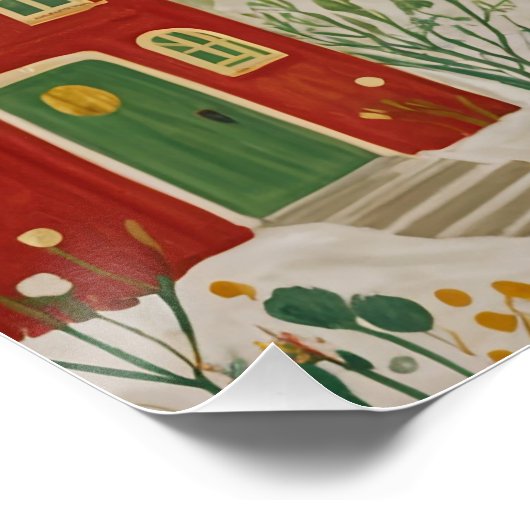 Weihnachtsdorf Poster (Ecke)