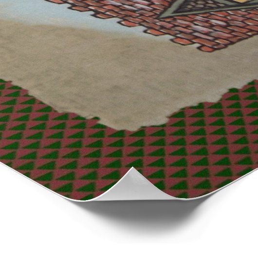 Weihnachtsdorf Poster (Ecke)