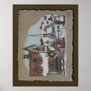 Weihnachtsdorf Poster