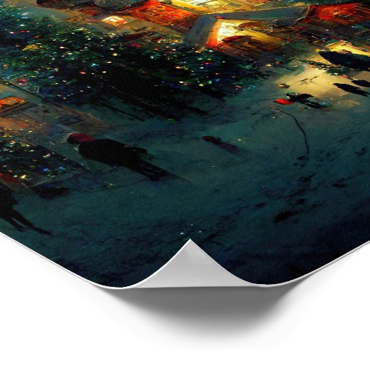 Weihnachtsdorf Poster (Ecke)