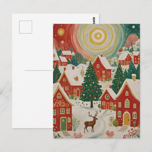 Weihnachtsdorf Postkarte (Vorne/Hinten)