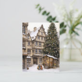 Weihnachtsdorf Postkarte (Stehend Vorderseite)