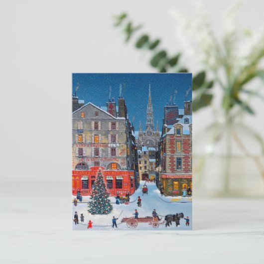 Weihnachtsdorf Postkarte (Stehend Vorderseite)