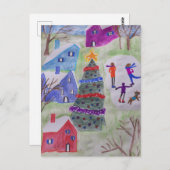 Weihnachtsdorf Postkarte (Vorne/Hinten)