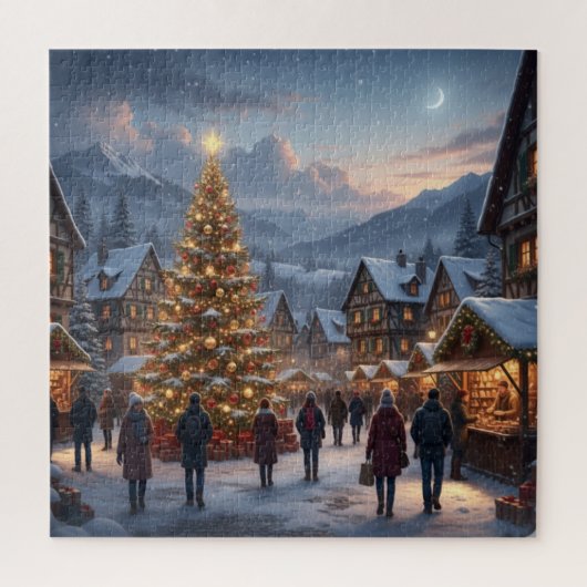 Weihnachtsdorf Puzzle (Vertikal)