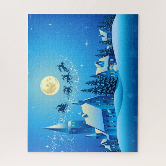 Weihnachtsdorf Puzzle (Vertikal)