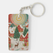 Weihnachtsdorf Schlüsselanhänger (Rückseite)