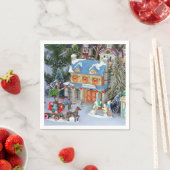 Weihnachtsdorf Serviette (Beispiel)