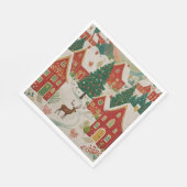 Weihnachtsdorf Serviette (Ecke)