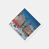 Weihnachtsdorf Serviette (Ecke)