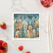 Weihnachtsdorf Serviette (Beispiel)