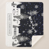 Weihnachtsdorf Sherpa Blanket Sherpadecke (Vorderseite)