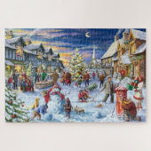 Weihnachtsdorf Snowfall Jigsaw Puzzle (Horizontal)