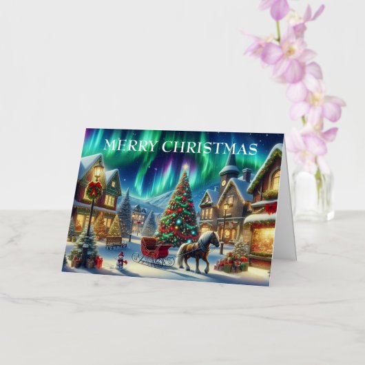 Weihnachtsdorf Snowy Scene Malerei (Orchidee)