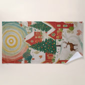 Weihnachtsdorf Strandtuch (Vorderseite)