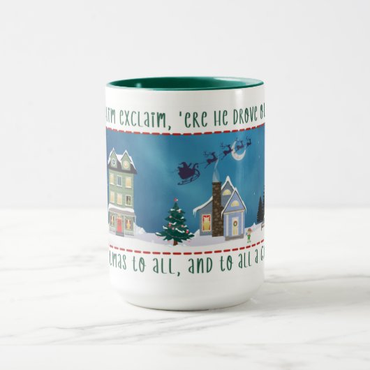 Weihnachtsdorf-Szene Tasse (Zentrum)