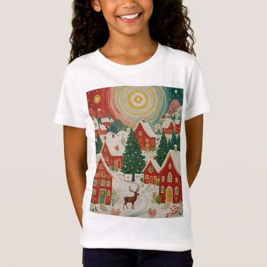 Weihnachtsdorf T-Shirt (Vorderseite)