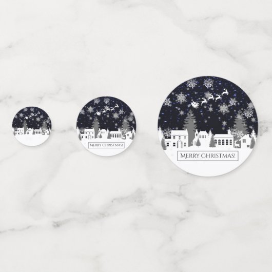 Weihnachtsdorf Table Confetti Konfetti (Vorderseiten)