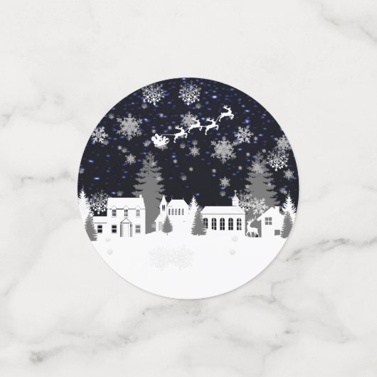 Weihnachtsdorf Table Confetti Konfetti (Klein Vorderseite)