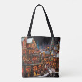 Weihnachtsdorf Tasche (Rückseite)