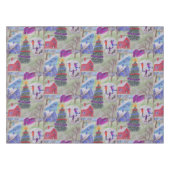 Weihnachtsdorf Tischdecke (Vorderseite (Horizontal))