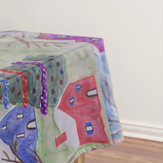 Weihnachtsdorf Tischdecke (Beispiel)