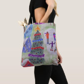 Weihnachtsdorf Tote Tag Tasche (Von Nahem)