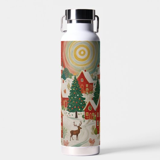 Weihnachtsdorf Trinkflasche (Vorne)