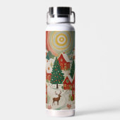 Weihnachtsdorf Trinkflasche (Rückseite)