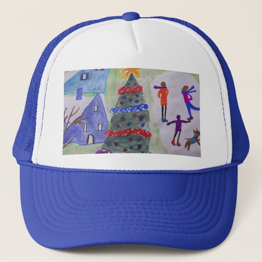Weihnachtsdorf Truckerkappe (Vorderseite)