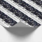 Weihnachtsdorf-Umschlagpapier Geschenkpapier (Ecke)