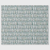 Weihnachtsdorf-Umschlagpapier Geschenkpapier (Flach)