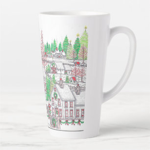 Weihnachtsdorf Urlaub Latte Tasse