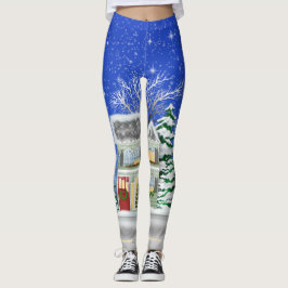 Weihnachtsdorf Urlaub Leggings