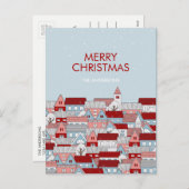 Weihnachtsdorf Urlaub Postkarte (Vorne/Hinten)