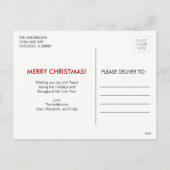 Weihnachtsdorf Urlaub Postkarte (Rückseite)