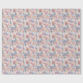 Weihnachtsdorf Wasserfarbe Geschenkpapier (Flach)